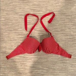 Pour Moi? Red Polka Dot Bikini Top 34F